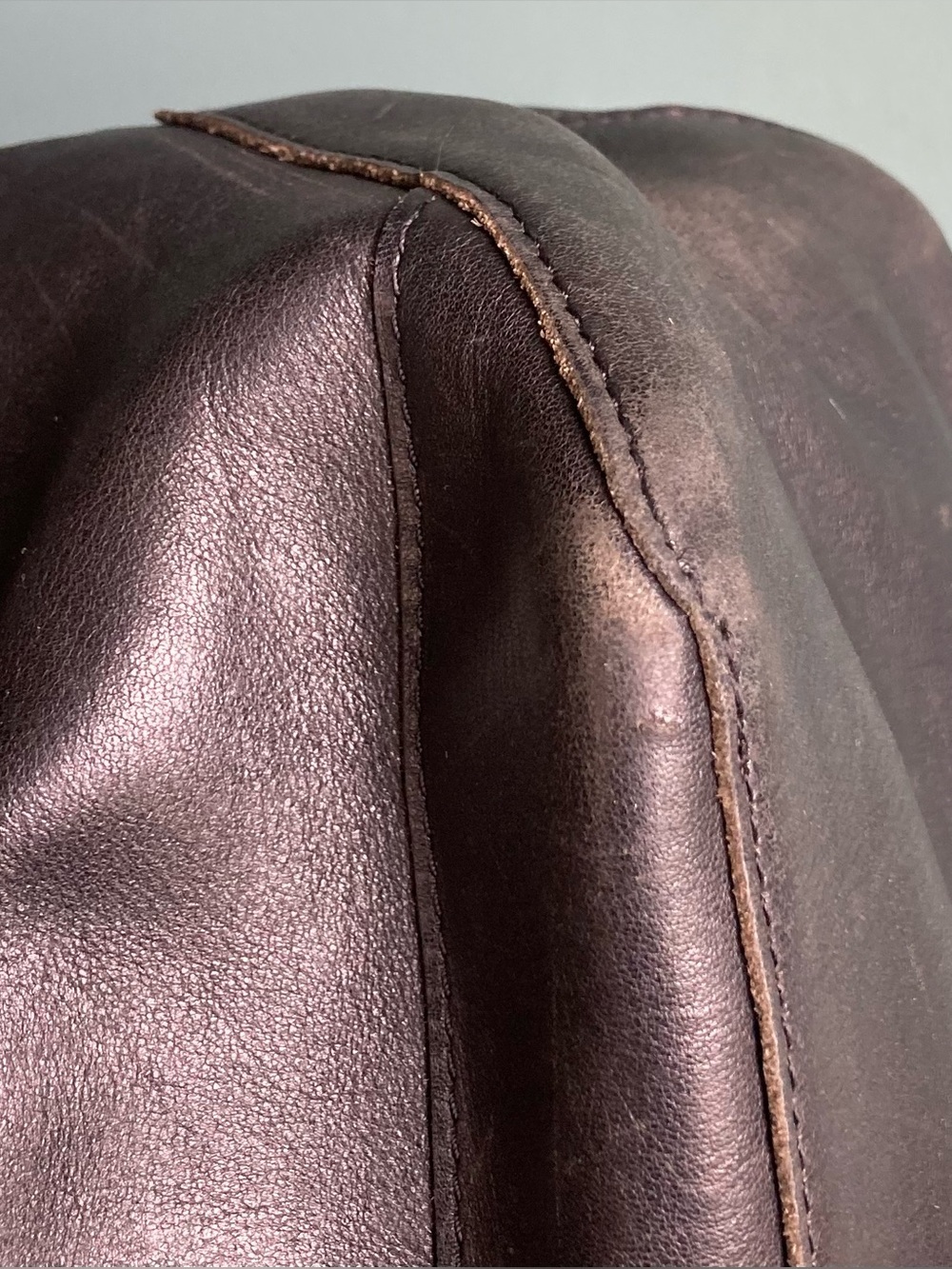 Vintage L.L. Bean Large Town & Field Leather Tote Bag Black - Picture 12 of 15